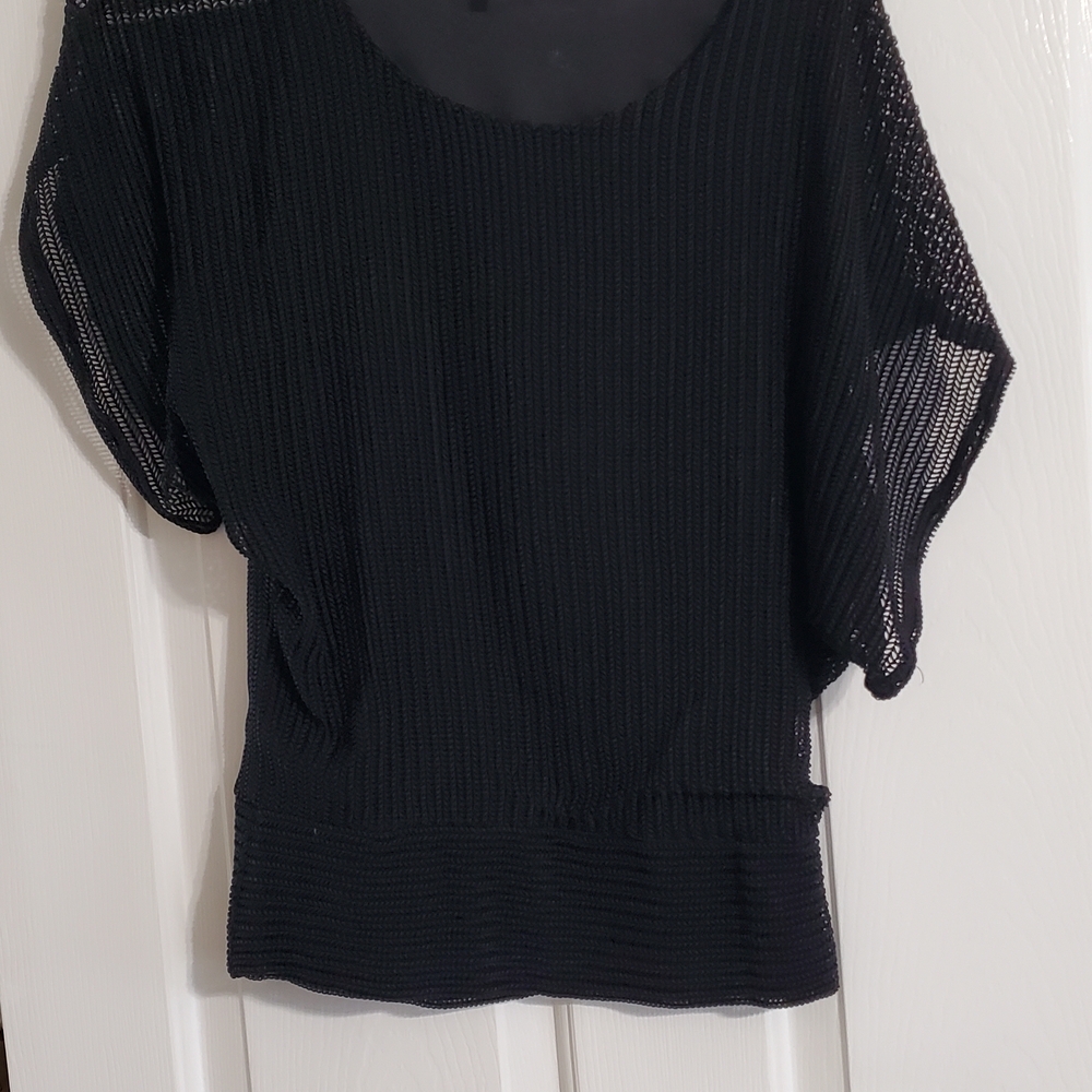 Studio Y Black Knit Women's Blouse